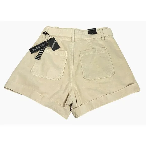 BLANKNYC Exposed Button Twill‎ Self Belted Cargo Shorts Camel Size 28 NWT - Picture 5 of 16